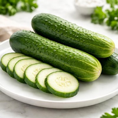 Cucumber with skin