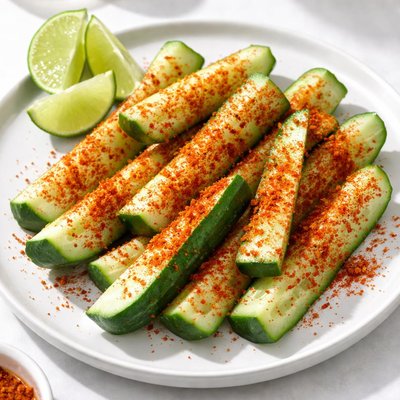 Cucumber with tajin
