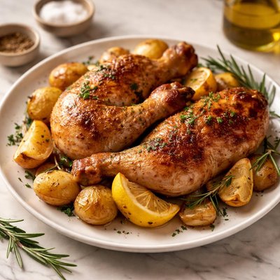 Cuisse de poulet roti