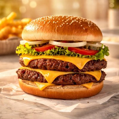 Culvers double cheeseburger