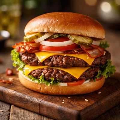 Culvers double deluxe burger