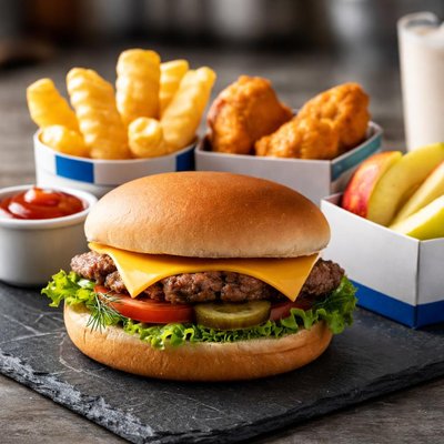 Culvers kid cheeseburger meal