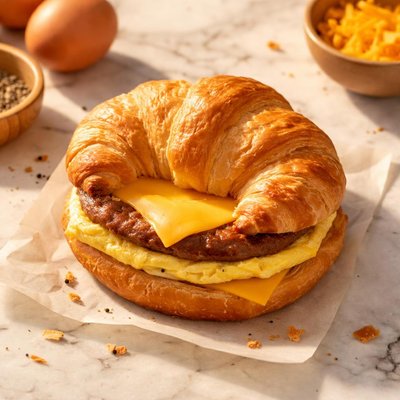 Cumberland farms sausage egg and cheese croissant