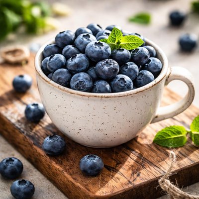Cup blueberries