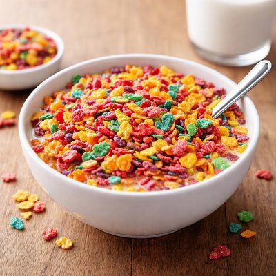 Cup of fruity pebbles