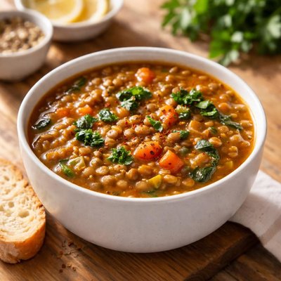 Cup of lentil soup