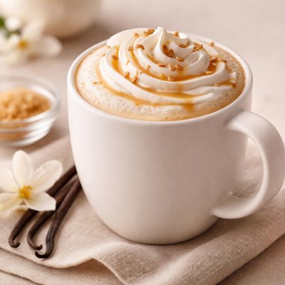 Cup of starbucks vanilla latte