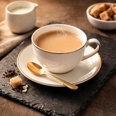 Cup of tea skimmed milk