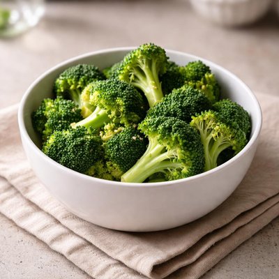 Cup steamed broccoli