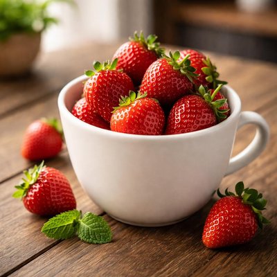 Cup strawberries
