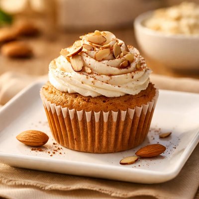 Cupcake de harina de almendra
