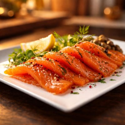 Cured norwegian salmon