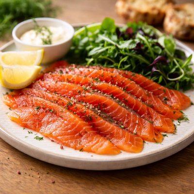 Cured tasmanian salmon