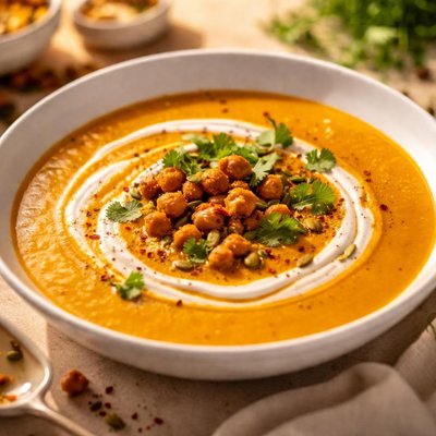 Curried butternut squash soup