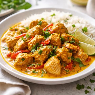 Curried chicken