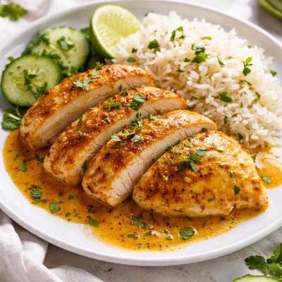 Curried chicken breast