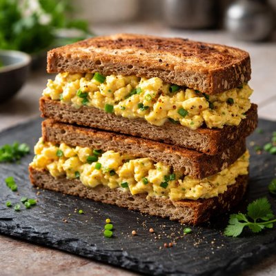 Curried egg sandwich
