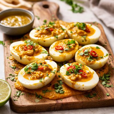 Curried eggs