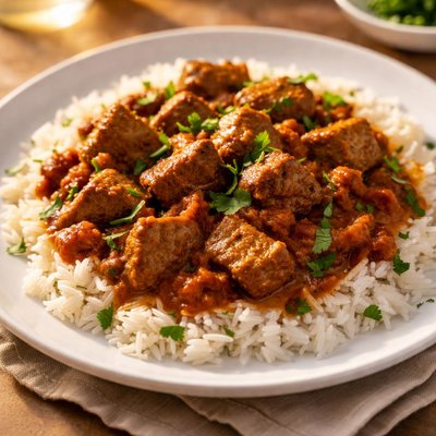 Curried lamb