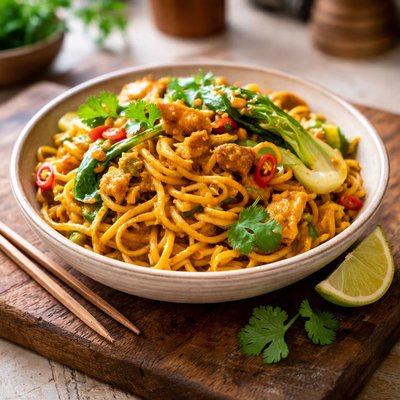 Curried noodles