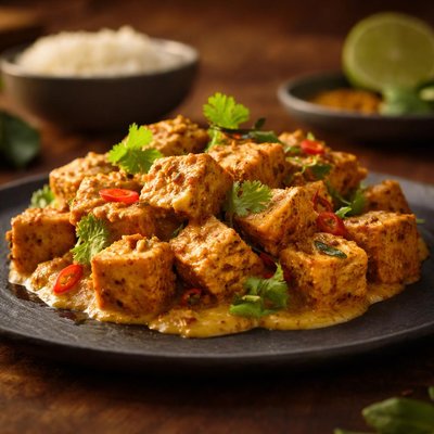 Curried tofu