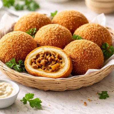 Curry bread balls