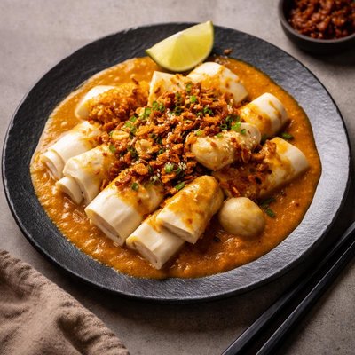 Curry chee cheong fun