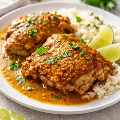 Curry chicken thigh