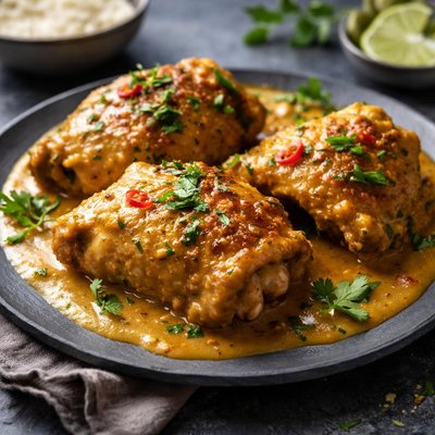 Curry chicken thighs