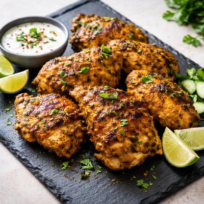 Curry grilled chicken