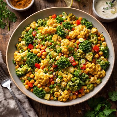 Curry vegetable salad