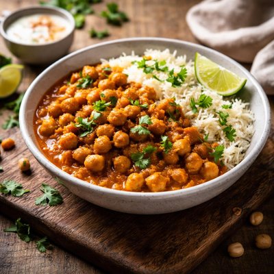 Curry with chickpeas