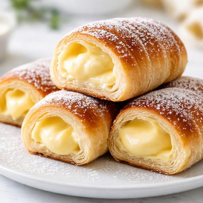 Custard-filled pastry