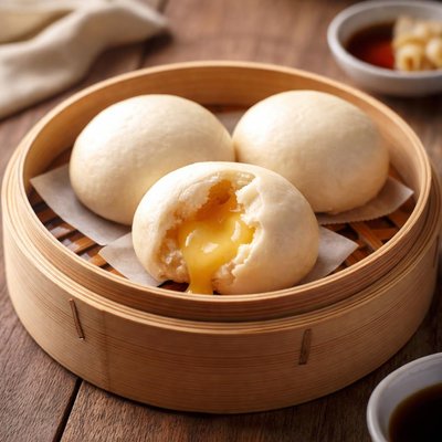 Custard bun dim sum