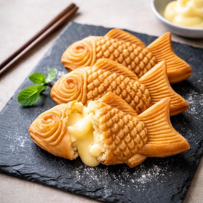 Custard taiyaki