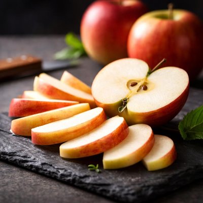 Cut apples