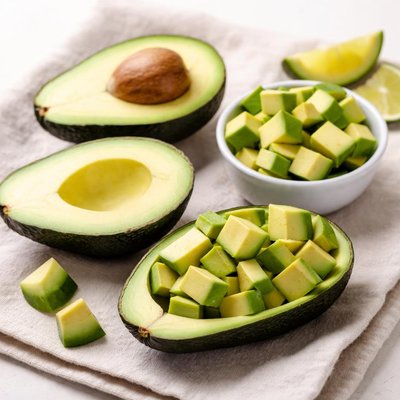 Cut up avocados