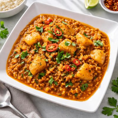 Daal and potato curry