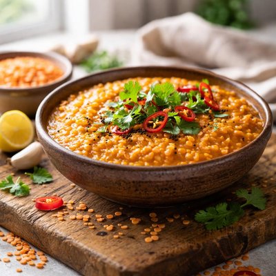 Dahl coral lentils