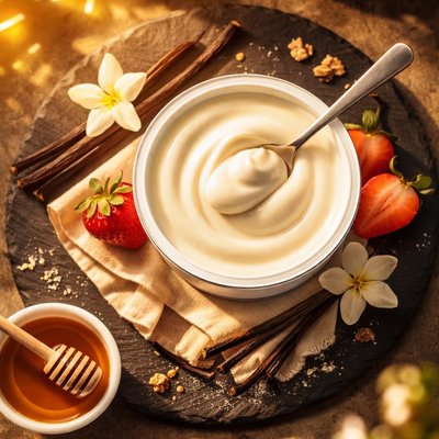 Dairy farmer yogurt vanilla