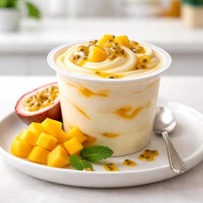 Dairy farmers thick and creamy mango passionfruit