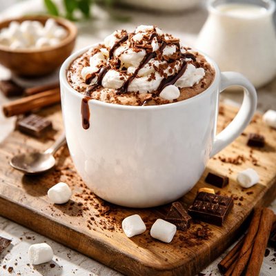 Dairy hot chocolate