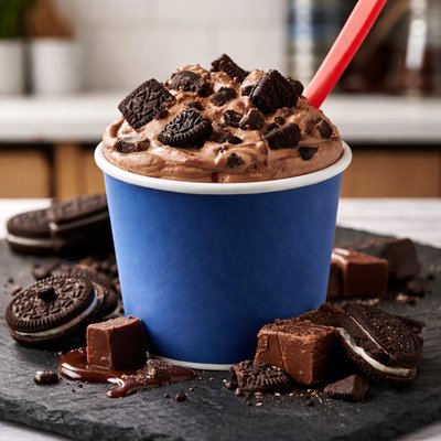 Dairy queen chocolate oreo fudge blizzard small