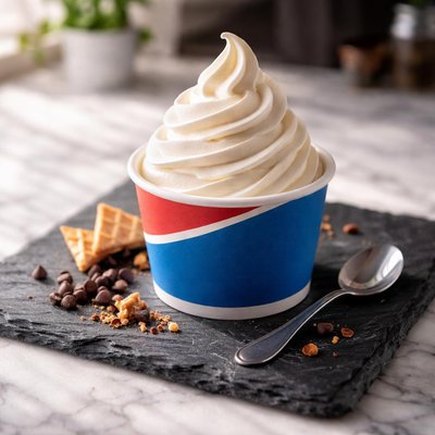 Dairy queen med cup of ice cream