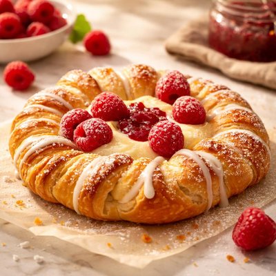 Danish raspberry crown