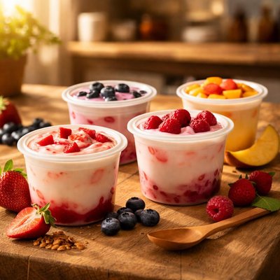 Danone flavored yogurt