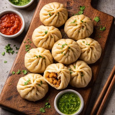 Darjeeling pork momo