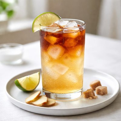 Dark and stormy drink