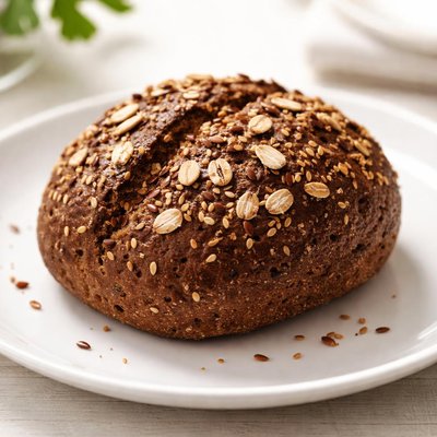 Dark bread roll