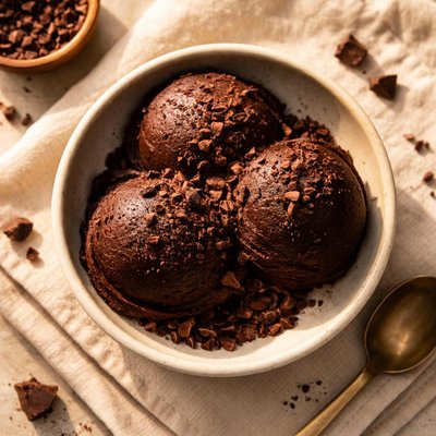 Dark cacao sorbet